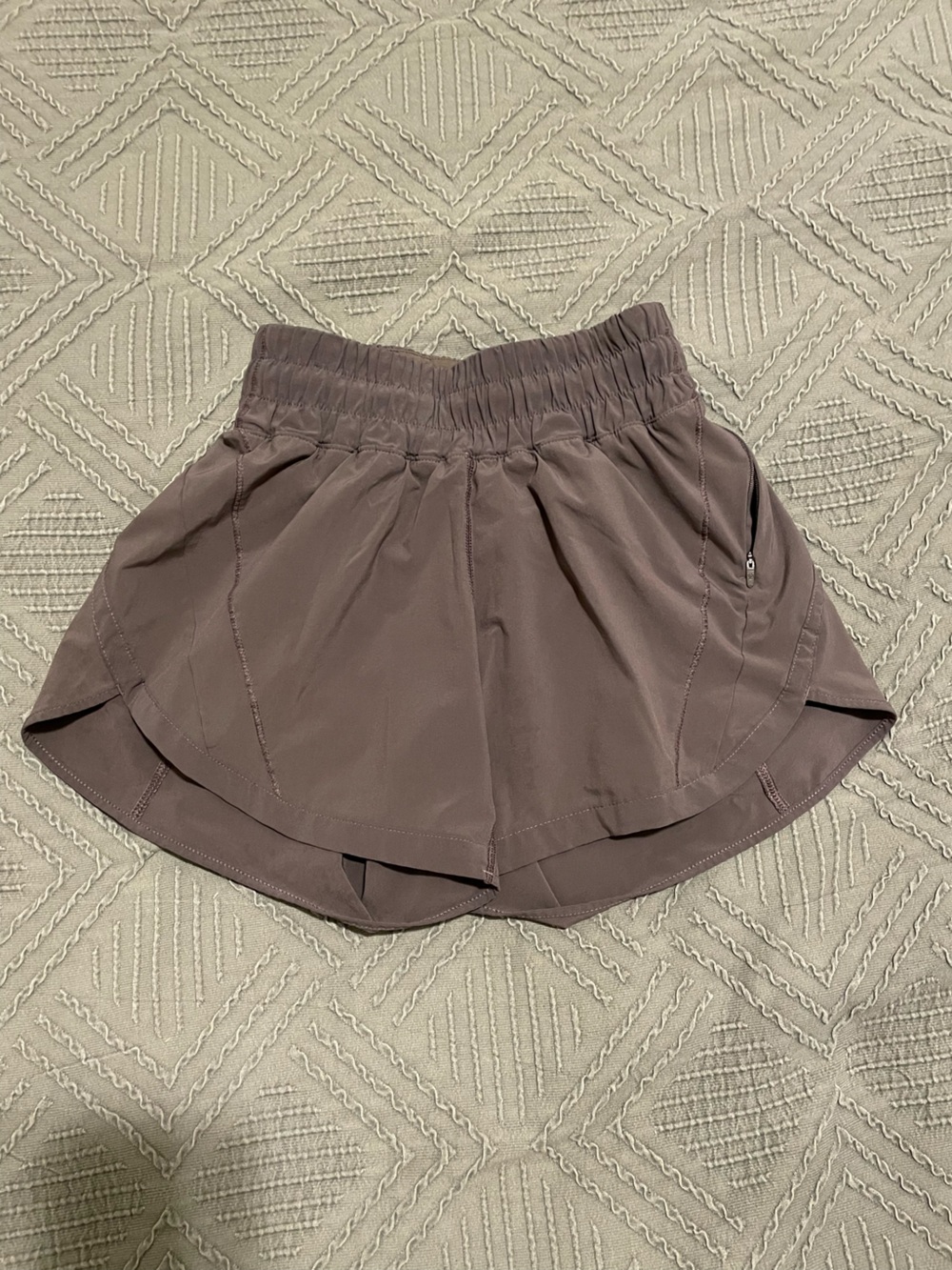 lululemon athletica Olive Green Running Shorts with High Waist